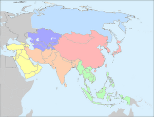 UN geoscheme of Asia.