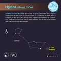 Hydor as IAU-star name, in stick figure (CC BY Sadegh Faganpour for WGSN 2025).
