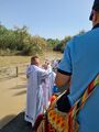 Baptism ceremony at Bethabara, Jordan River (west), CC0.