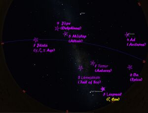 Stellarium map