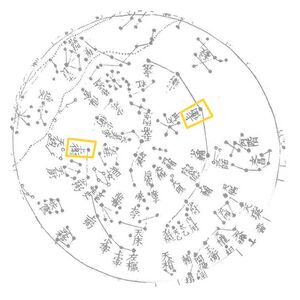 Shangwei in 18th Century Yixiang kaocheng Star Map
