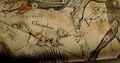 Musca, Chamaeleon and Crux on Blaeu's first globe (1602) that is a copy of Plancius/ Hondius (1598). RMG