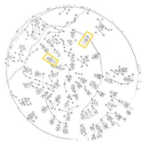Shaowei on 18th Century Yixiang kaocheng Star Map