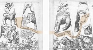 historical globe gores (1612)